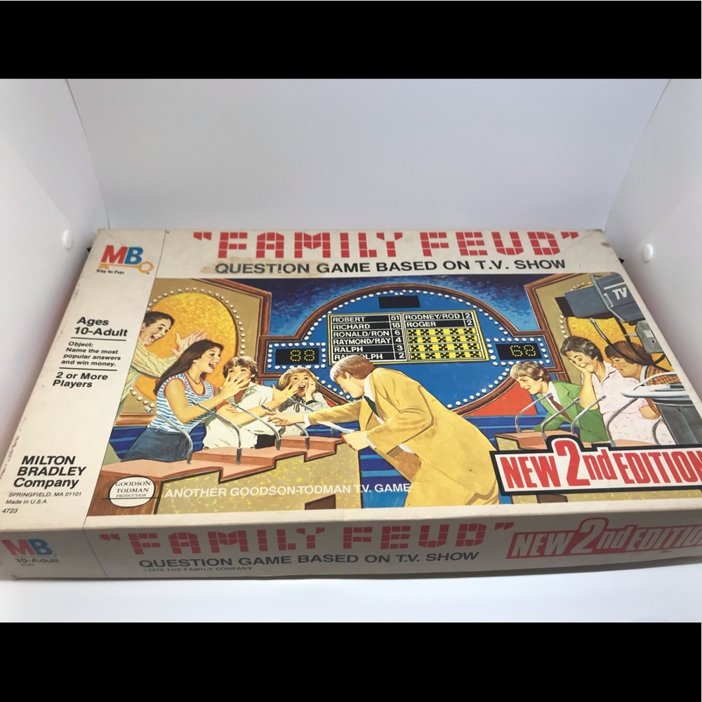 Vintage Milton Bradley Family Feud Board Game